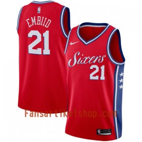 NBA Philadelphia 76ers Trikot Joel Embiid 21 Nike 2017-18 Rot Swingman - Herren